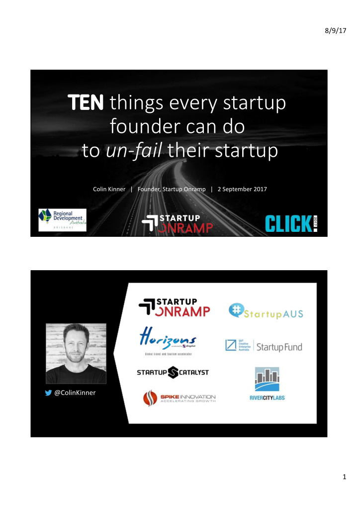 ten things every startup