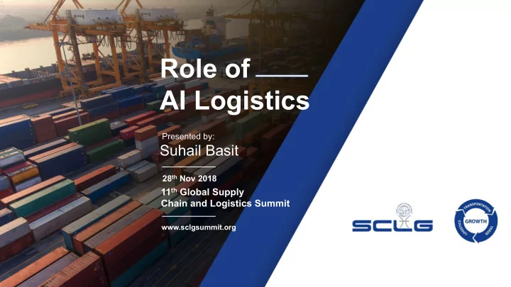 role of ai logistics