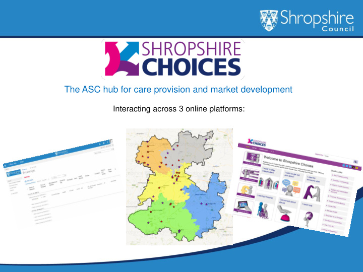 the asc hub for care provision and market development