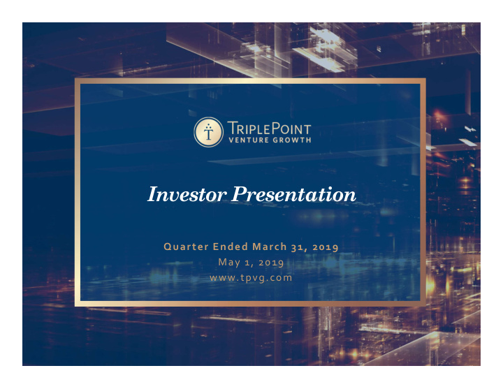 investor presentation