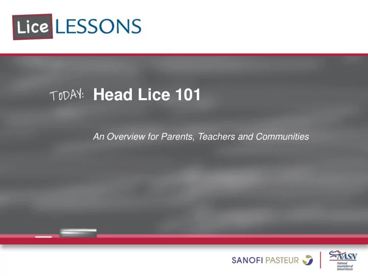 head lice 101