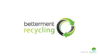 A division of  Fostering positive social and environmental impact by upcycling former  coal mining