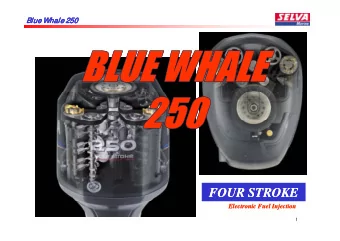 FOUR STROKE  FOUR STROKE  Electronic Fuel Injection  Electronic Fuel Injection  1  Blue Whale  Blue