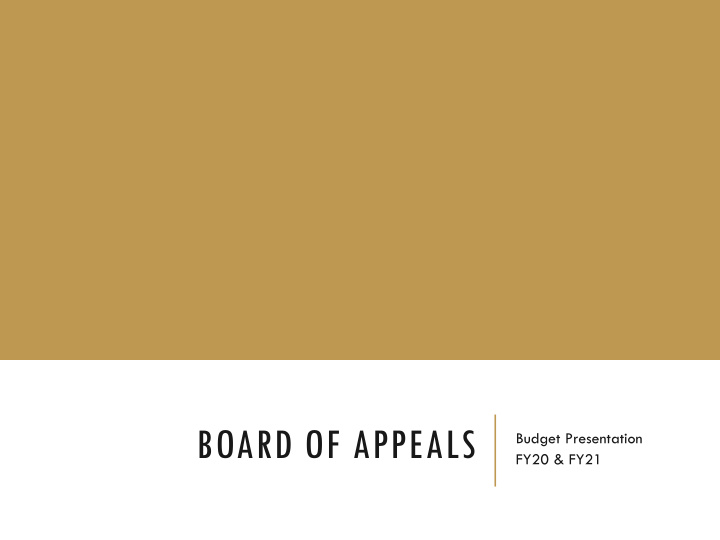 board of appeals