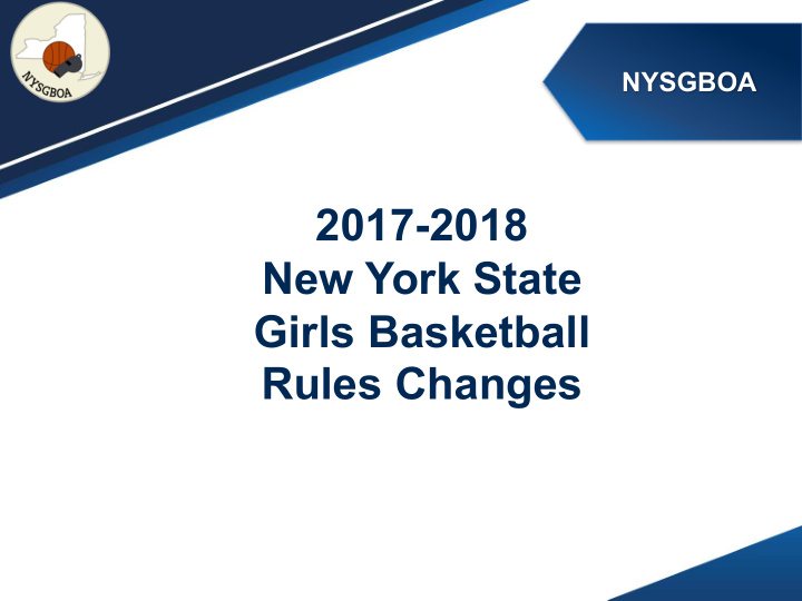 2017 2018 new york state girls basketball rules changes