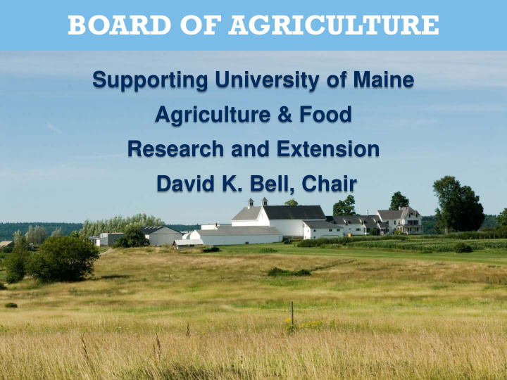 board of agriculture