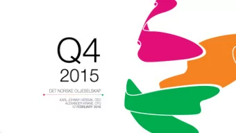 Highlights    Production    Q4 production of 54.0 mboepd    Finance    Q4 EBITDA USD