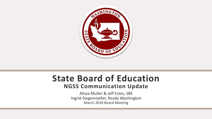 state board of education