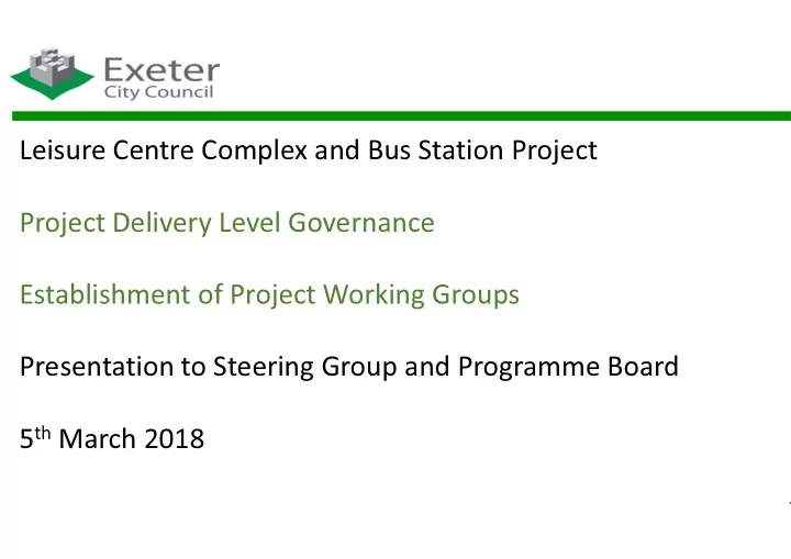 leisure centre complex and bu us station project project