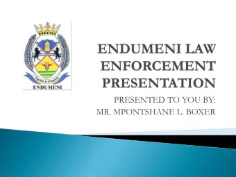 MR. MPONTSHANE L. BOXER  TRANSITIONAL PDA TO SPLUMA ito OF  ENFORCEMENT  REQUIREMENTS FOR