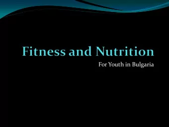For Youth in Bulgaria  Goals and Objectives  Goal 1:  To Help Volunteers  Promote Sports and