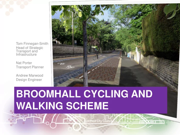 walking scheme today s agenda