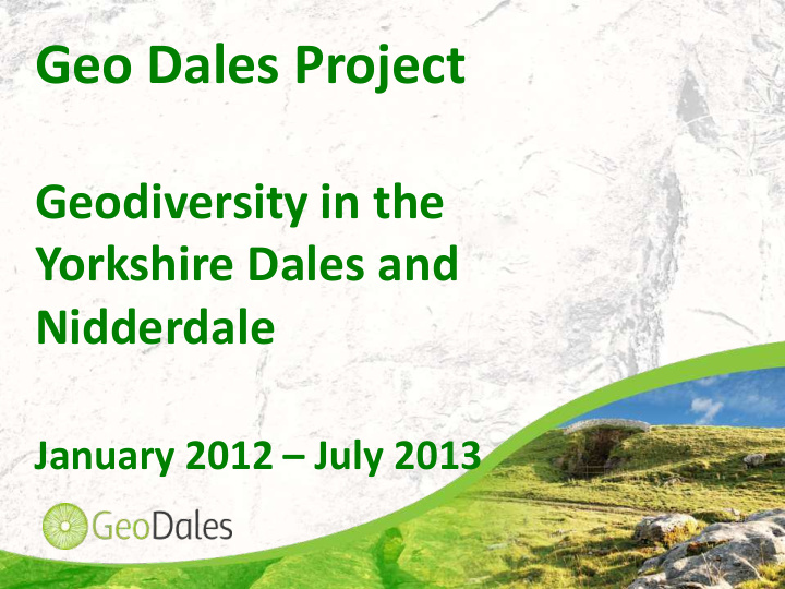 geo dales project