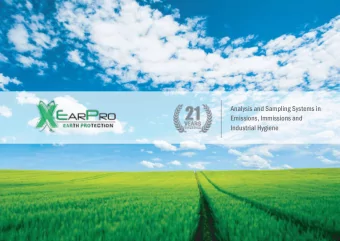 Analysis and Sampling Systems in  Emissions, Immissions and  Industrial Hygiene  XEarPro  About Us
