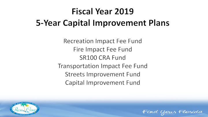 recreation impact fee fund