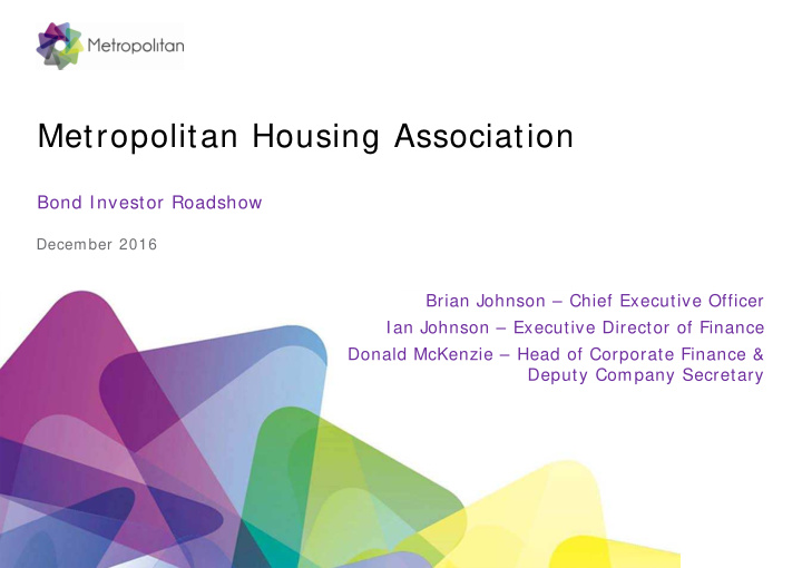 metropolitan housing association
