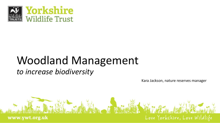 woodland management