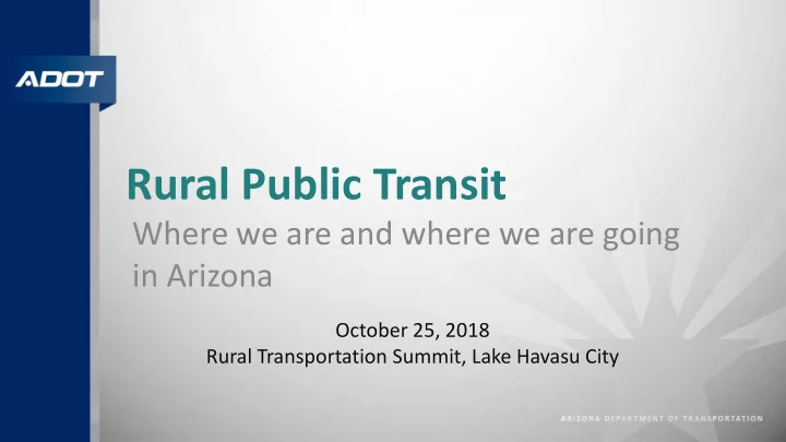 rural public transit