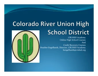 CRUHSD  Academy      Online  High  School  Courses    And    Credit