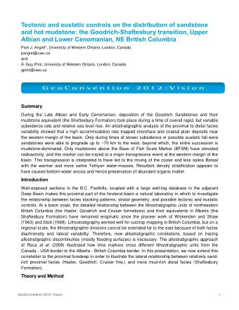 Tectonic and eustatic controls on the distribution of sandstone and hot mudstone: the Goodrich -