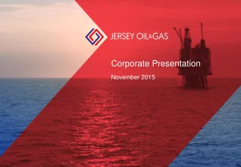 Corporate Presentation  November 2015  Disclaimer The information contained in this document (the