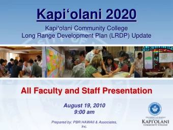 Kapi  olani 2020  olani 2020  Kapi  olani Community College Kapi   olani Community