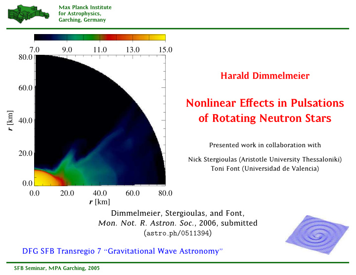 nonlinear effects in pulsations