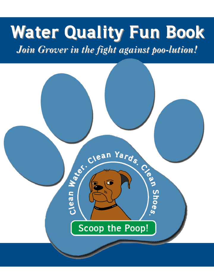 water quality fun book ter quality fun book water quality