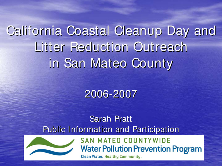 california coastal cleanup day and california coastal
