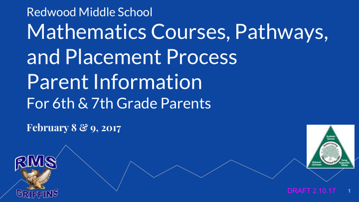 mathematics courses pathways and placement process parent