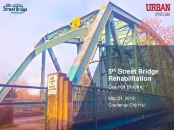 Rehabilitation  Council Briefing  May 21, 2019  Courtenay City Hall  Presentation  Strategic Plan
