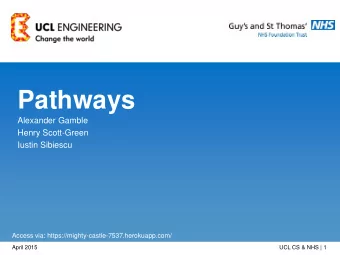 Pathways  Alexander Gamble  Henry Scott-Green  Iustin Sibiescu  Access via: