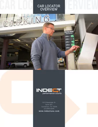 CAR LOCATOR OVERVIEW  CAR LOCATOR  OVERVIEW  1510 Randolph St.  Suite 501  Carrollton, TX 75006