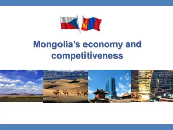 competitiveness  www.ecrc.mn  Economic Policy and Competitiveness  Research Center  OUR VISION  The