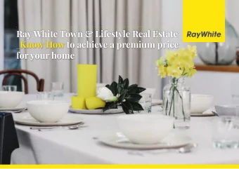 Ray White Town &amp; Lifestyle Real Estate _ Know How to achieve a premium price  for your home