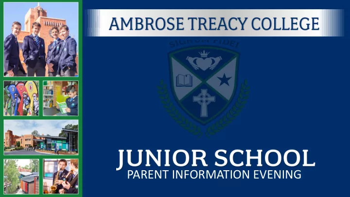 parent information evening jesus atc onnect