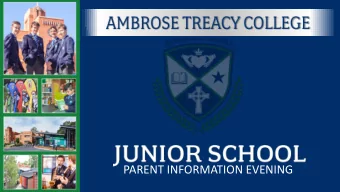 PARENT INFORMATION EVENING  JESUS  ATC onnect  College App  SEQTA engage  Facebook