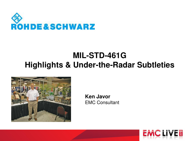 highlights under the radar subtleties ken javor emc