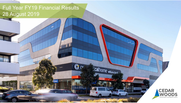 full year fy19 financial results 28 august 2019 about
