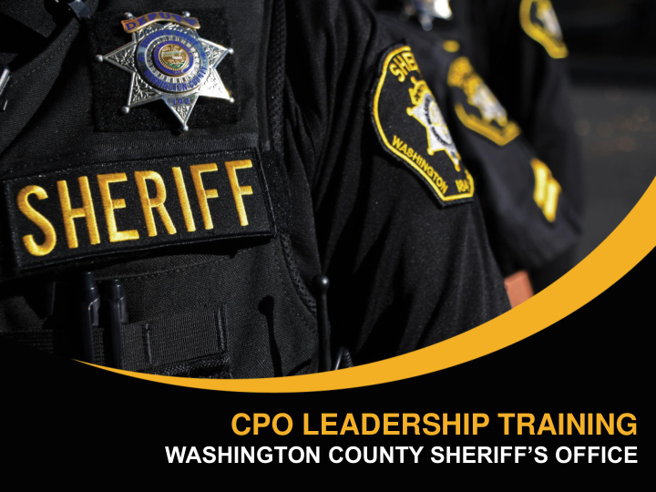 cpo leadership training