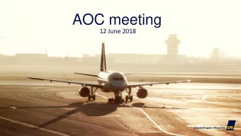 AOC meeting  12 June 2018  Agenda  Welcome  Minute from last meeting  Reports from