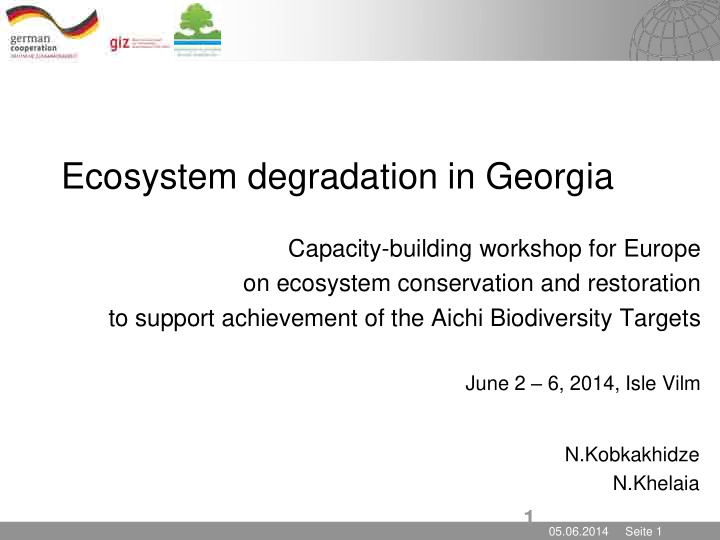 ecosystem degradation in georgia