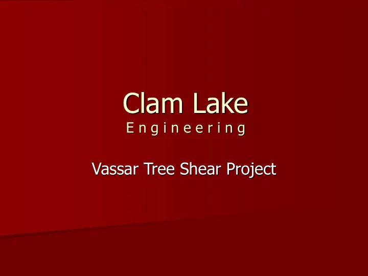 clam lake