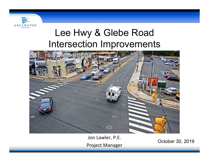 lee hwy glebe road intersection improvements