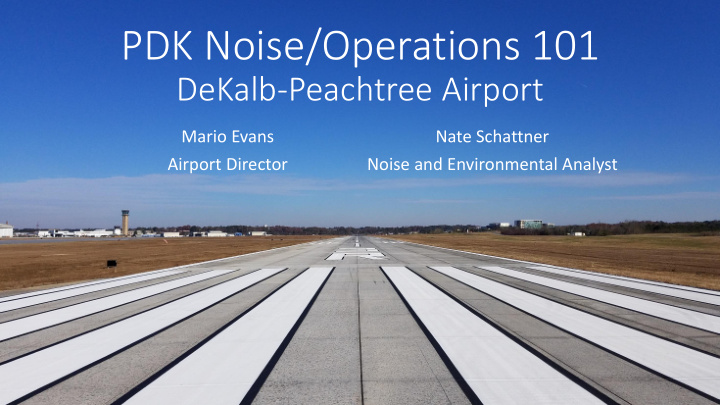 pdk noise operations 101