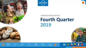 Fourth Quarter  2019  1  Disclaimer  The information contained in this presentation has  Cencosud