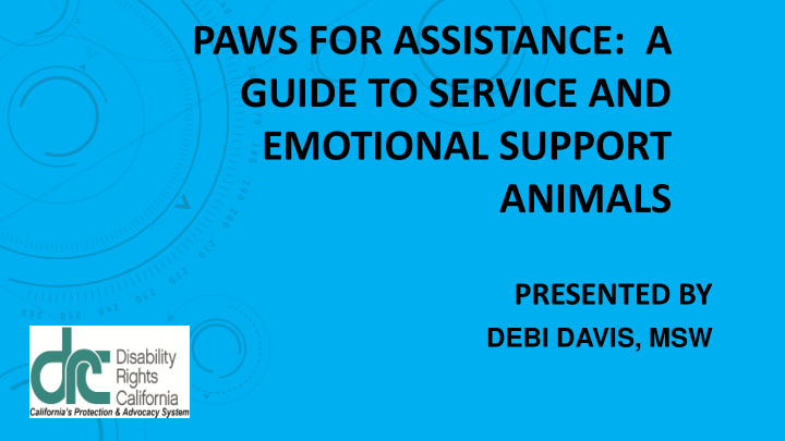 paws for assistance a