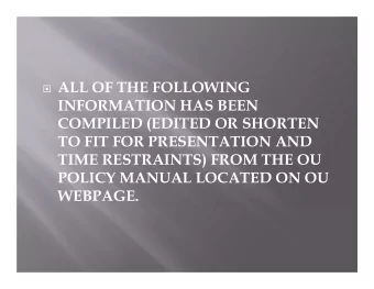 ALL OF THE FOLLOWING  INFORMATION HAS BEEN  COMPILED (EDITED OR SHORTEN  TO FIT FOR