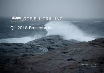 Q1 2018 Presentation  Contents  Highlights and material events  Segment reporting