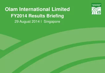 Rebalancing profitable growth and cash flow  1  Notice  This presentation should be read in